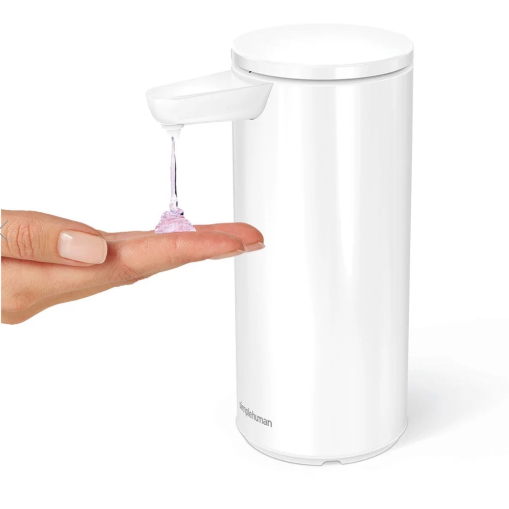 Simplehuman 9oz Rechargeable Stainless Steel Sensor Pump - White